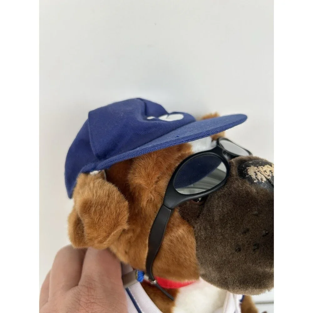 Vintage Build A Bear Boxer Dog Baseball Uniform All Star Plush Champ 18”
